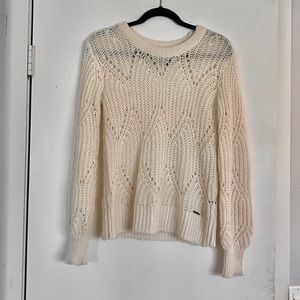 Cream see through sweater